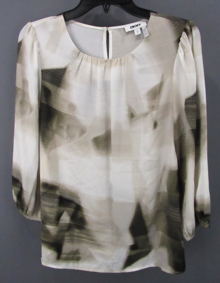 DKNY Three-Quarter Sleeve Top MSRP $59