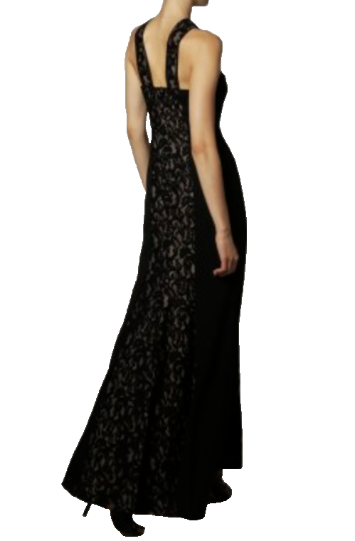 BCBGMAXAZRIA Maegan Lace-Inset Gown Size 10 # 12B 2243 NEW