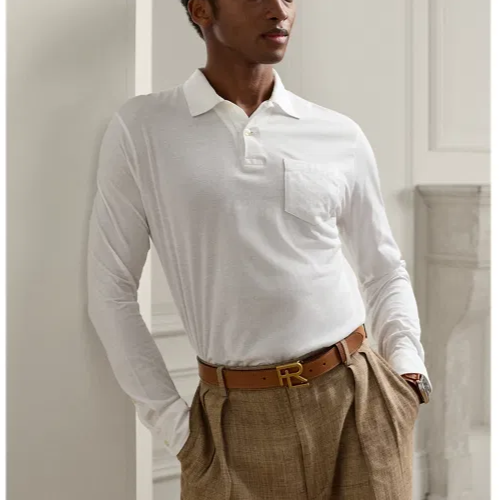 Polo By Ralph Lauren Lisle Long-Sleeve Polo Shirt MSRP $168