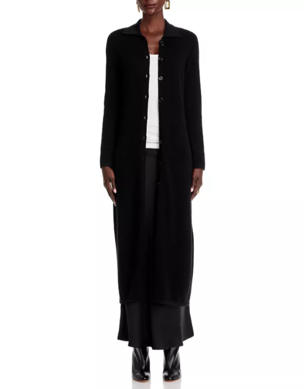 C by Cashmere Button Front Midi Dress Convertible to Open Cardigan MSRP $228