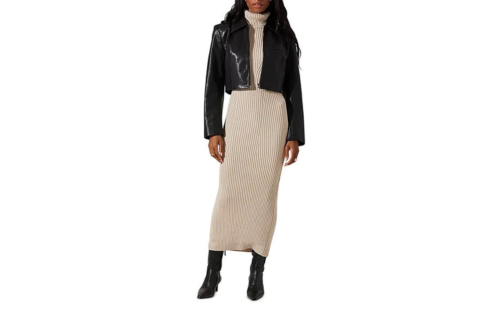 ASTR the Label Channary Turtleneck Sweater Dress MSRP $128