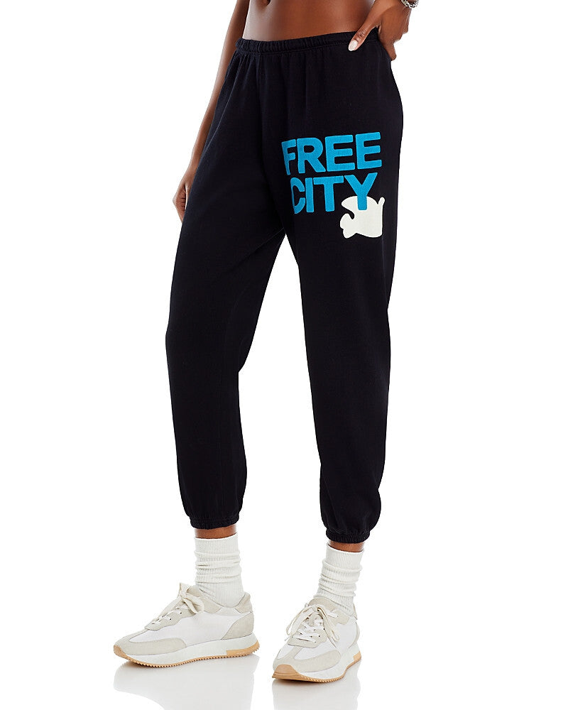 Free City Cotton Logo Sweatpants MSRP $168