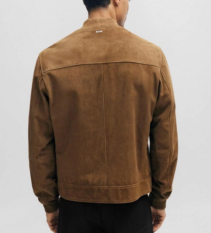 BOSS Malbano Suede Bomber Jacket MSRP $645