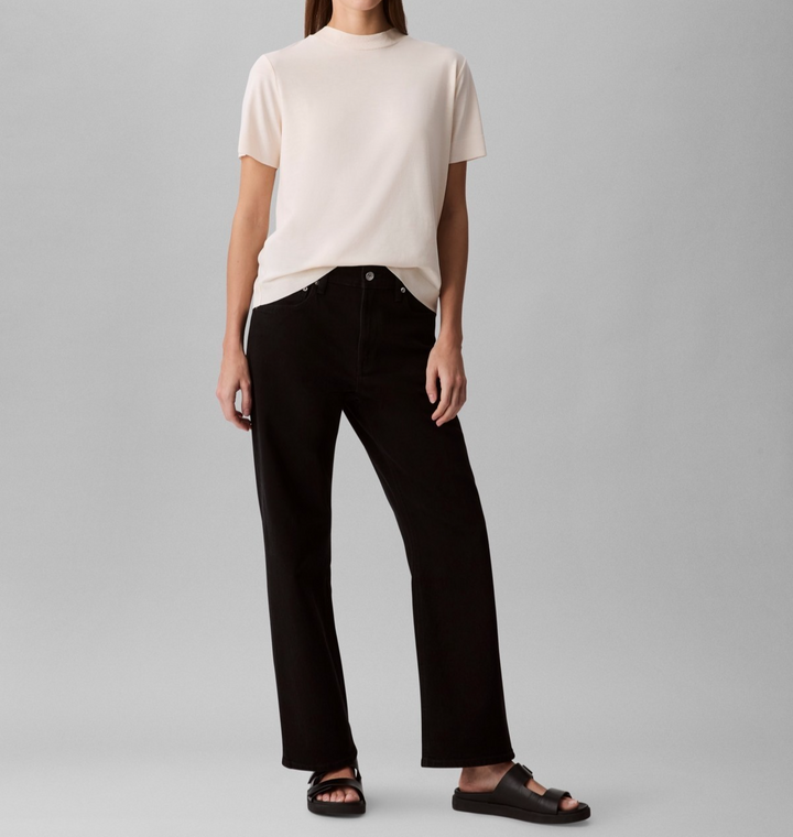 Calvin Klein Women's Fine-Knit Short Sleeve Top MSRP $69