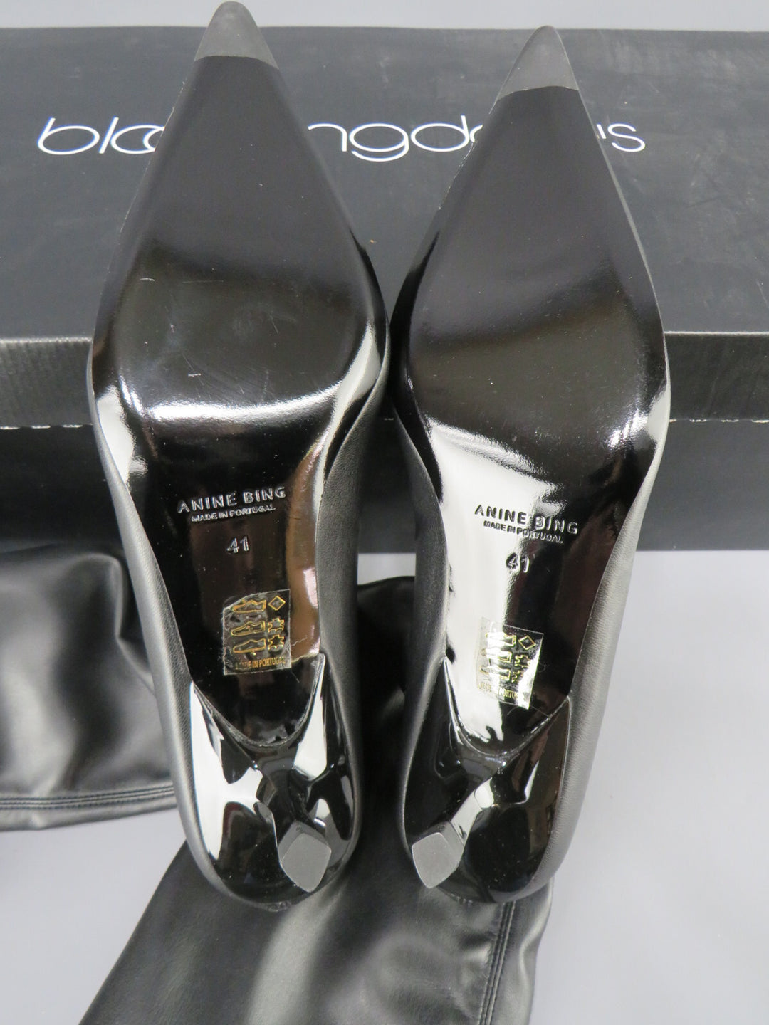 Anine Bing Women's Hilda Over The Knee Stretch Boots $600 Size 41 # M1 233 NEW