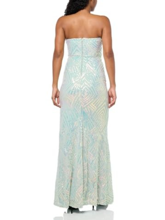 Speechless Juniors Strapless Sequined Gown MSRP $109