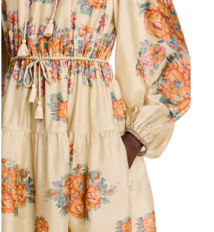 Sea Fiorella Border Print Dress MSRP $375