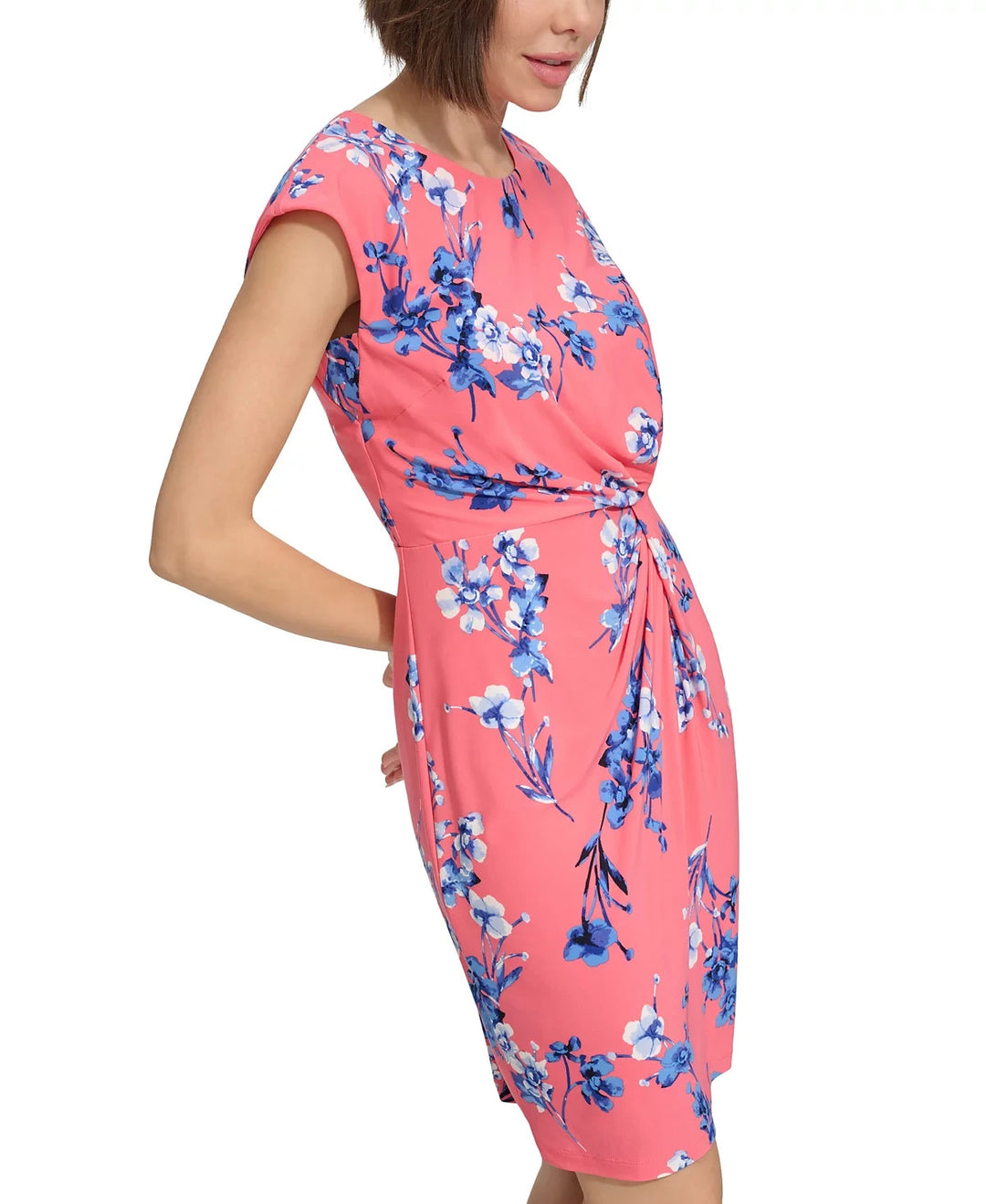 Tommy Hilfiger Wild Flower Twist-Front Dress MSRP $99