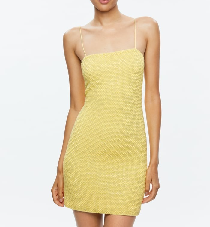 Alice and Olivia Fifi Embellished Mini Cami Dress MSRP $595