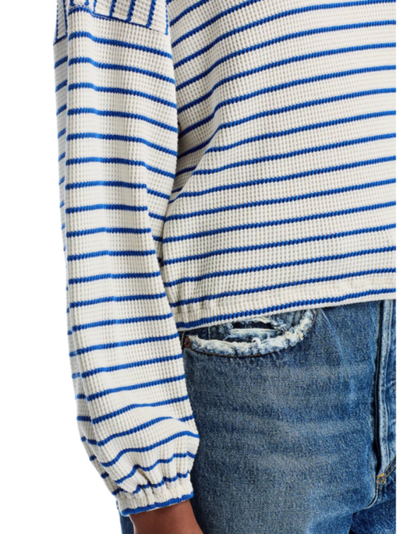MOTHER The Long Sleeve Swipe Crop Tee MSRP $168