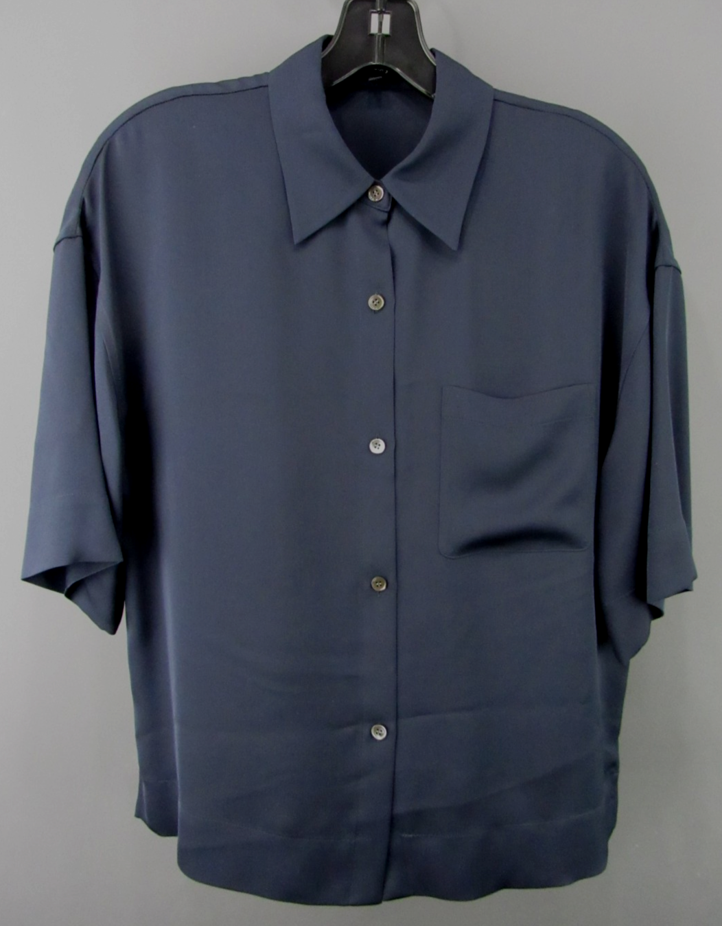 Theory Short Sleeve Silk Blouse MSRP $285