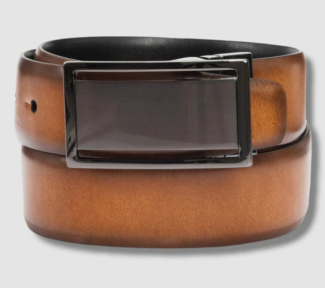 Alfani Men's Reversible Textured  Plaque Belt MSRP $39.50