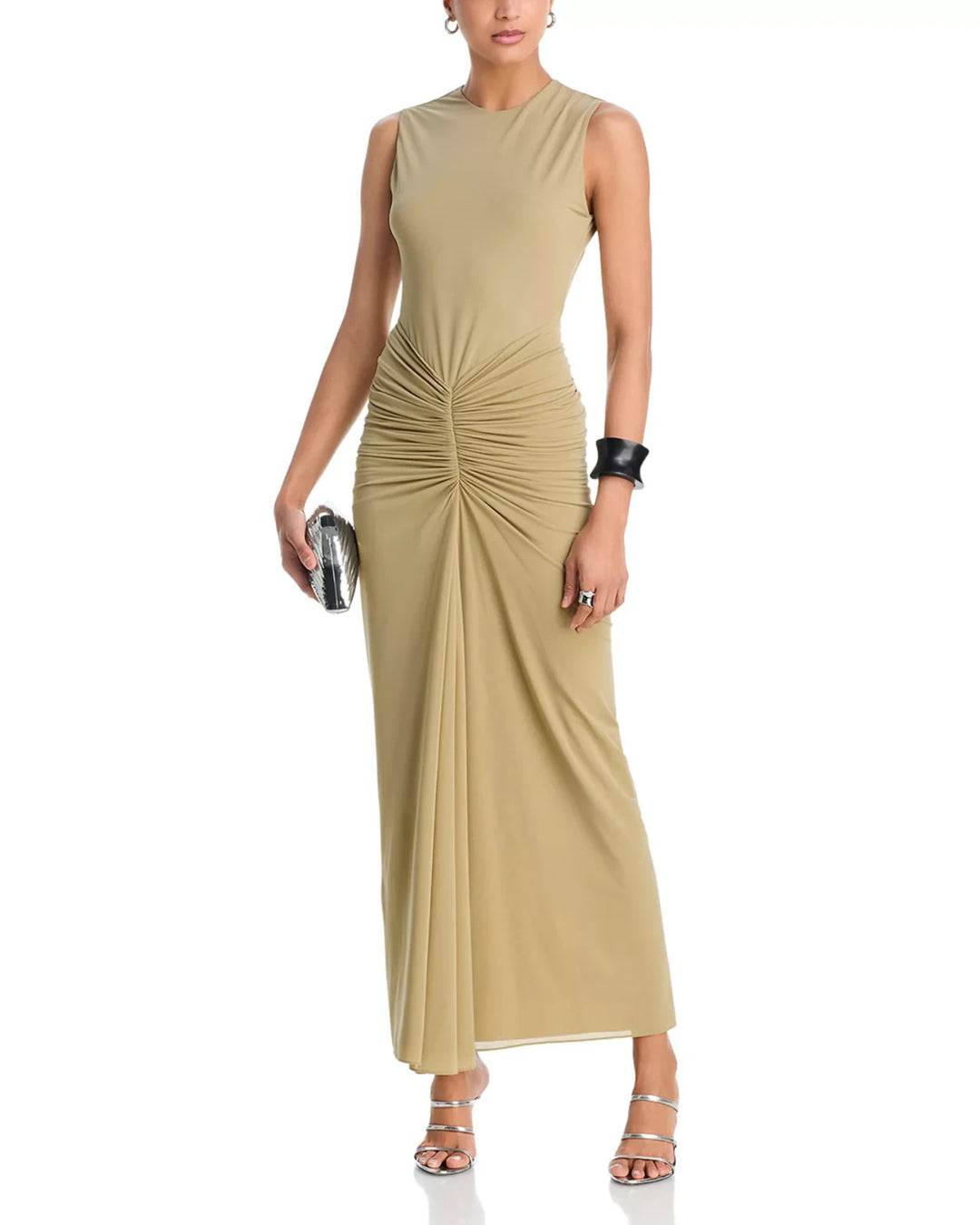 Ronny Kobo Hartley Gathered Dress MSRP $478