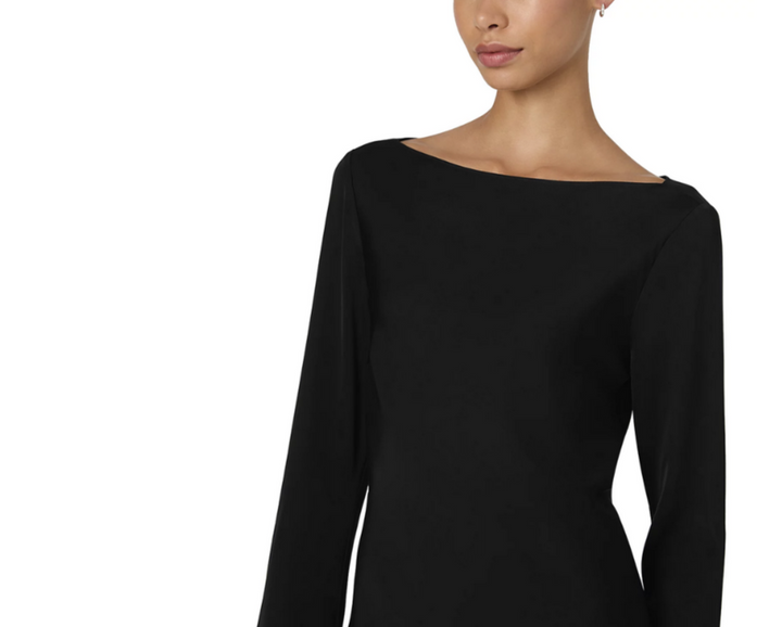 FRENCH CONNECTION Ennis Satin Bell Sleeve Mini Dress MSRP $148