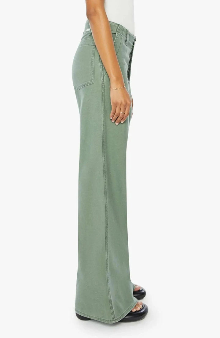 Mother the Major Sneak Roller High Rise Wide Leg Jeans MSRP $278