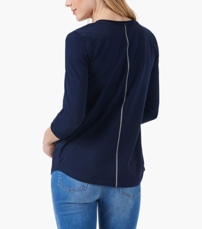NZT BY NIC+ZOE Roll V Tee MSRP $78