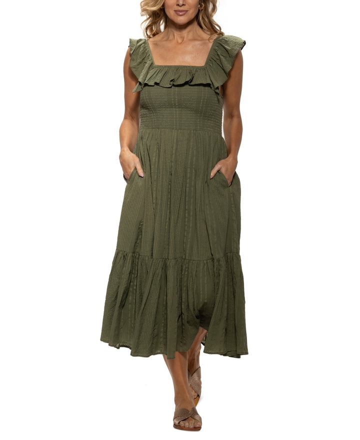 Dotti Cotton On/Off-The-Shoulder Cover-Up Dress MSRP $64