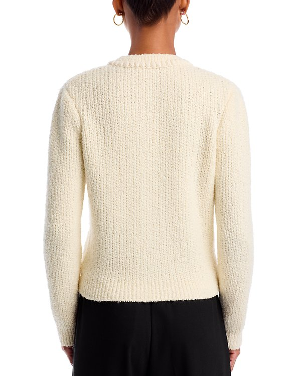 Frame V Neck Cropped Wool Cardigan Sweater MSRP $578