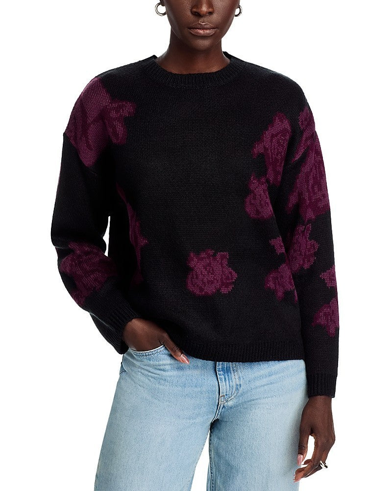 KOKO + MASON Floral Print Sweater MSRP $99