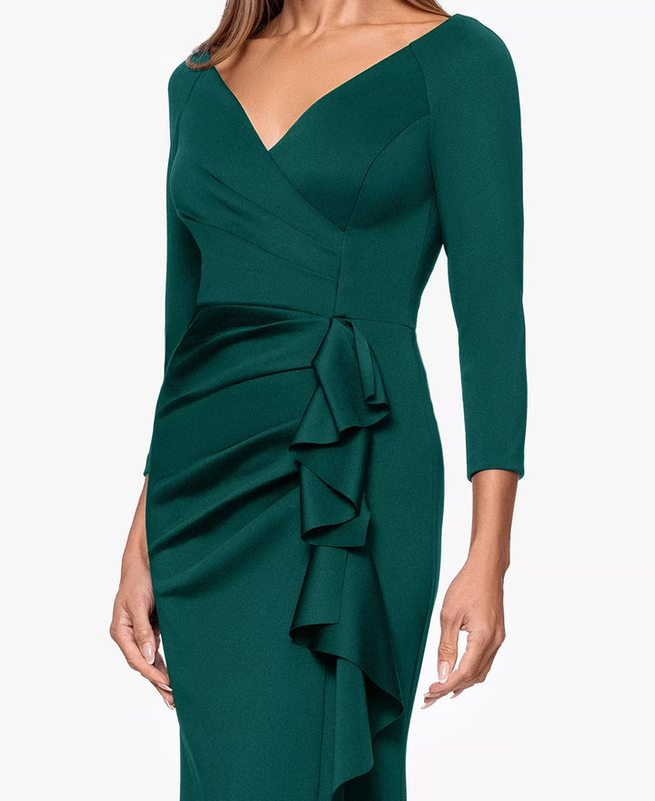 Xscape Pleated Ruffled Gown MSRP $249