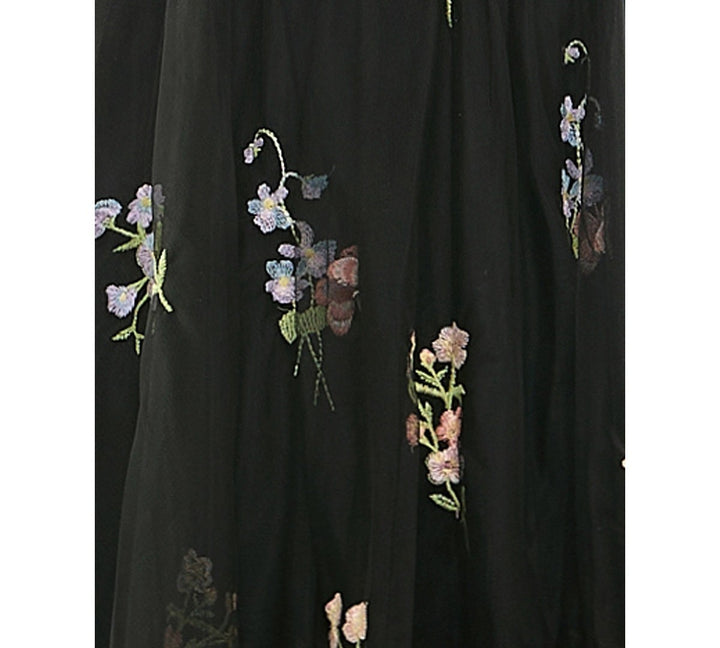 City Studios Juniors' Embroidered Tulle Mesh Sleeveless Dress MSRP $99