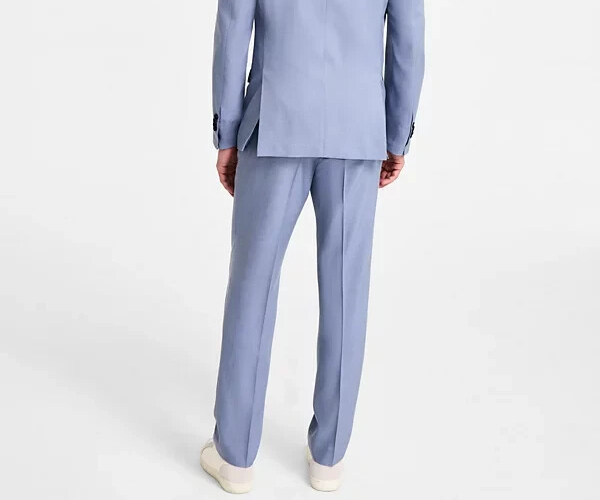 Kenneth Cole Reaction Men's Slim-Fit Stretch Linen Suit Pants Size 37/32