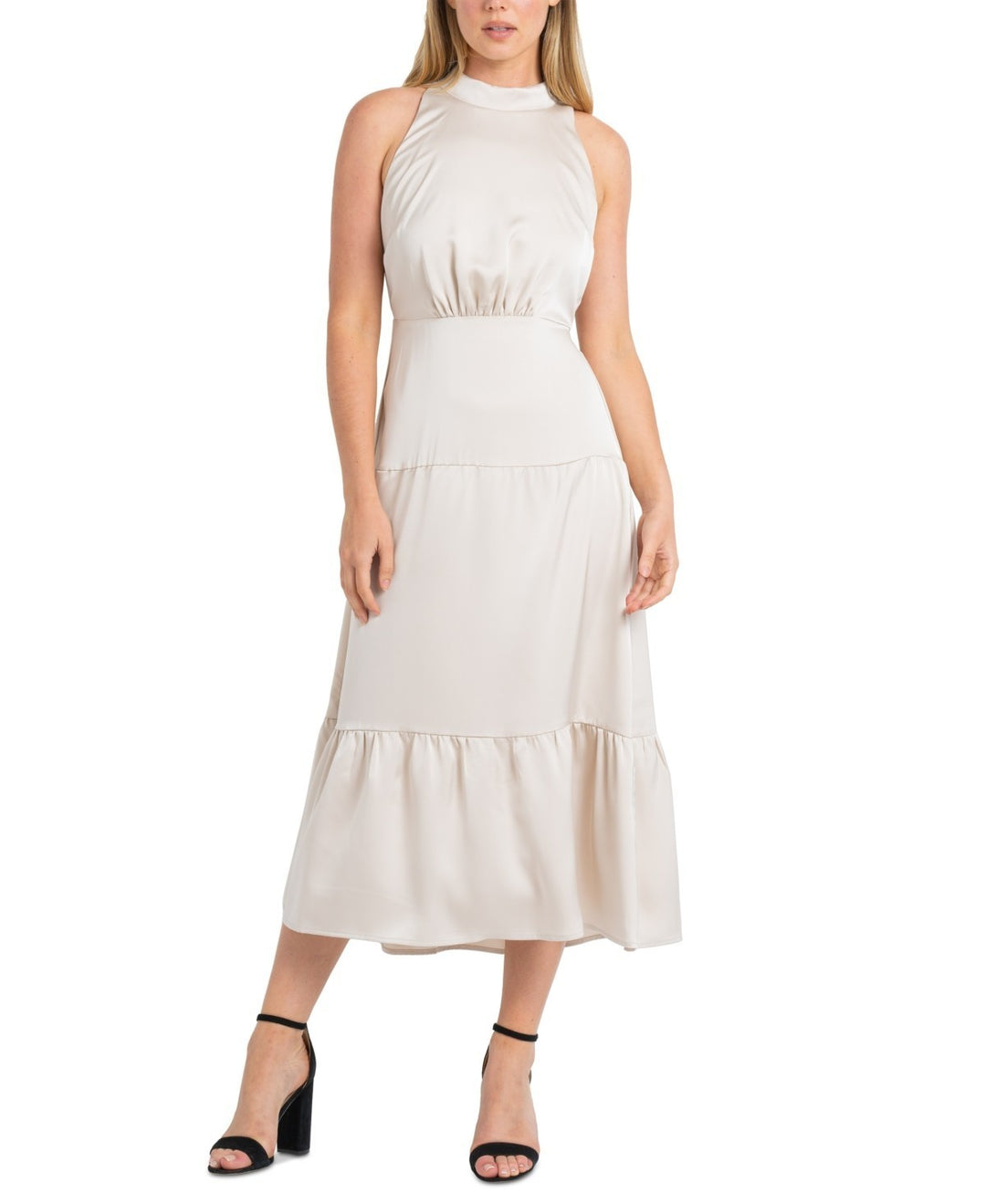 Sam Edelman Women's Tiered-Skirt Sleeveless Dress MSRP $138