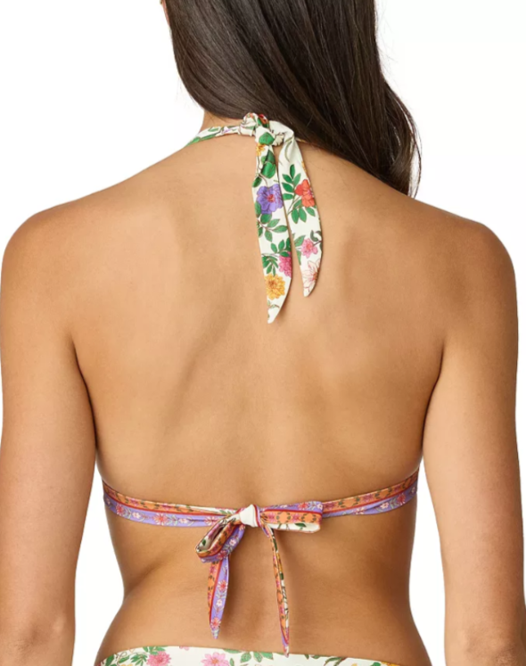 Shoshanna Floral Print Ring Halter Top MSRP $170