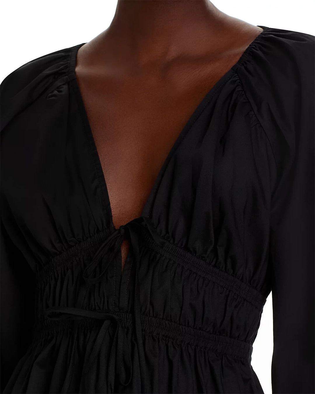 WAYF Leighton Poplin Mini Dress MSRP $88