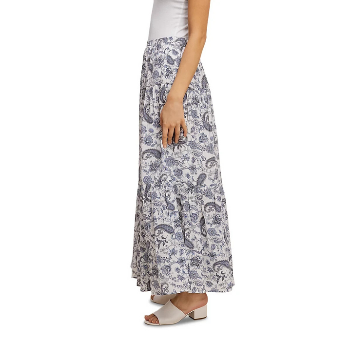 Single Thread Printed Tiered Maxi Skirt MSRP $68