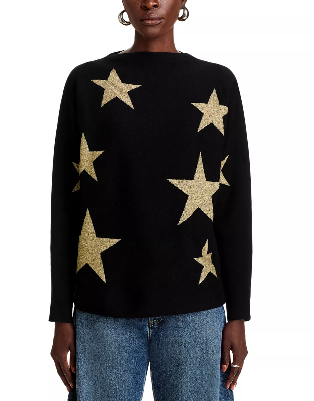 Sioni Star Print Sweater MSRP $128
