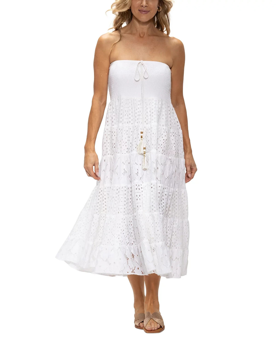 Dotti Cotton Eyelet Convertible Cover-Up MSRP $82