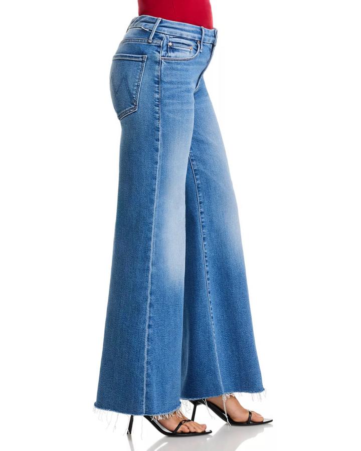 MOTHER The Lil Roller Fray Wide Leg Jeans MSRP $258