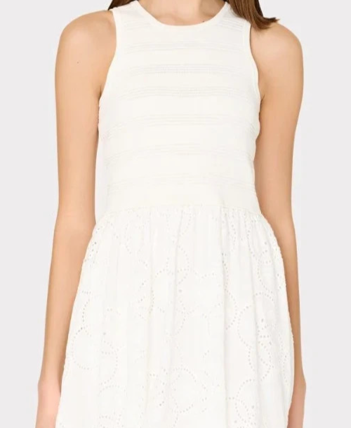 Milly Embroidered Eyelet Dress MSRP $425