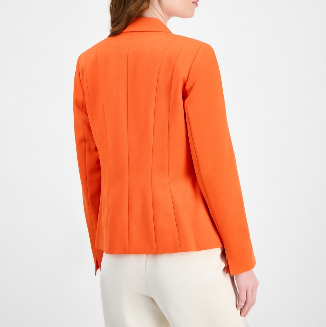 Kasper Women's Stretch Crepe One Button Blazer MSRP $119