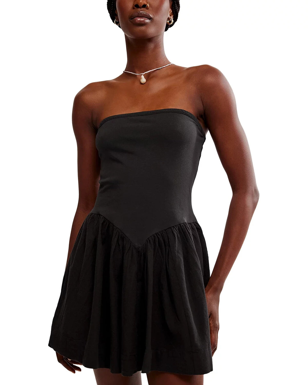Free People Onda Drop Waist Tube Mini Dress MSRP $58