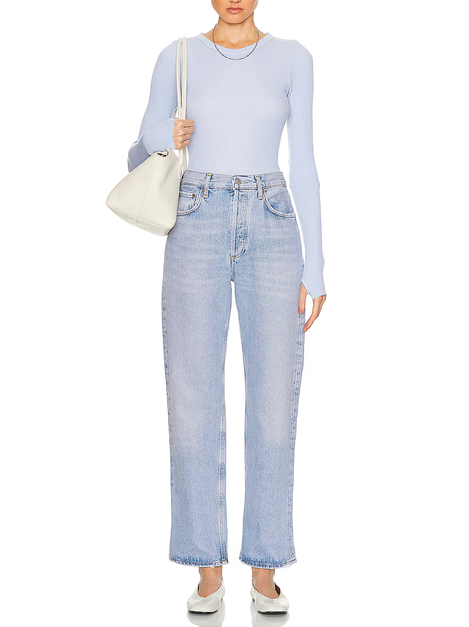 AGOLDE Fran Low Slung Easy Straight Jeans MSRP $238