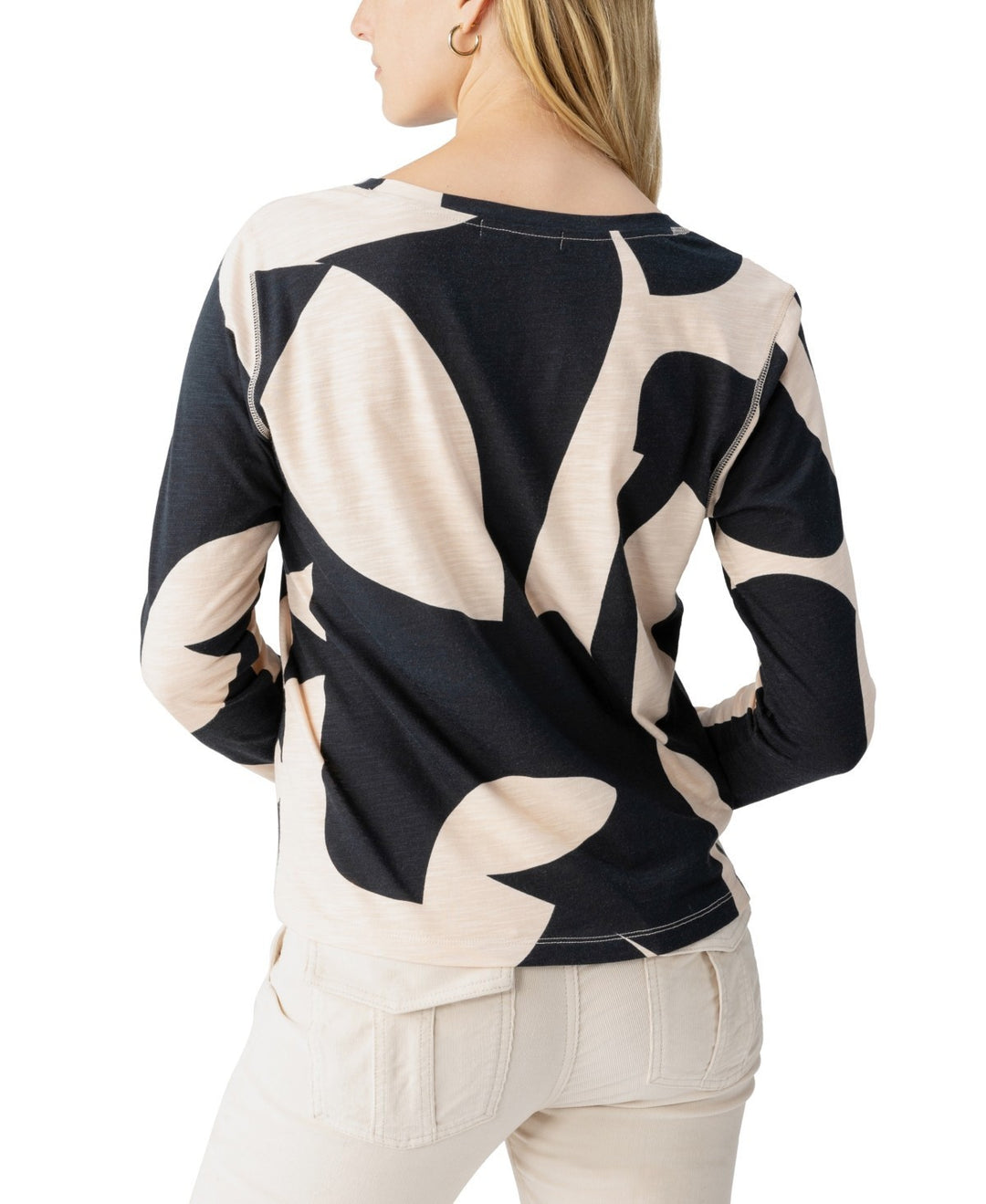 Sanctuary Printed Long-Sleeve T-Shirt MSRP $110