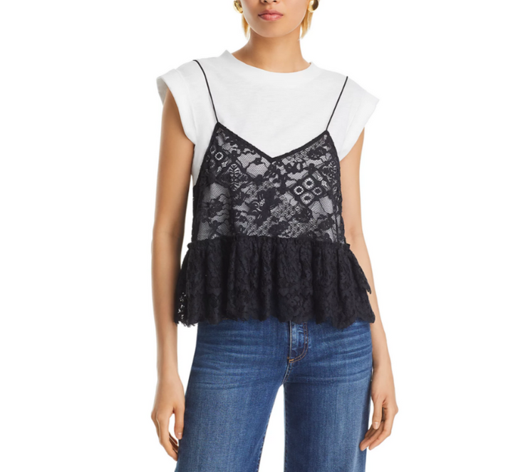 Cinq à Sept Samantha Lace Top MSRP $295