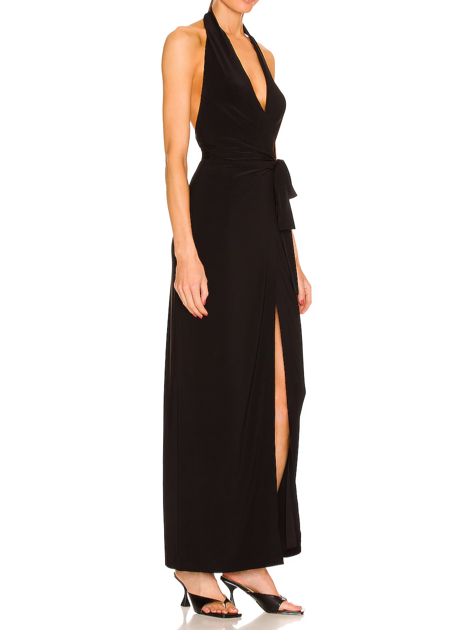 Norma Kamali Halter Wrap Gown MSRP $185
