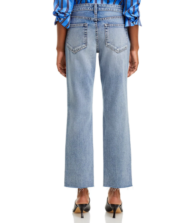 L'AGENCE Milana Mid Rise Straight Jeans MSRP $285