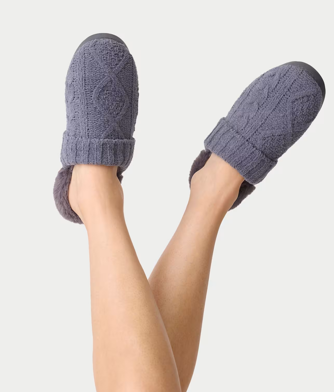 P.J. Salvage Chenille Cable Knit Slippers MSRP $48
