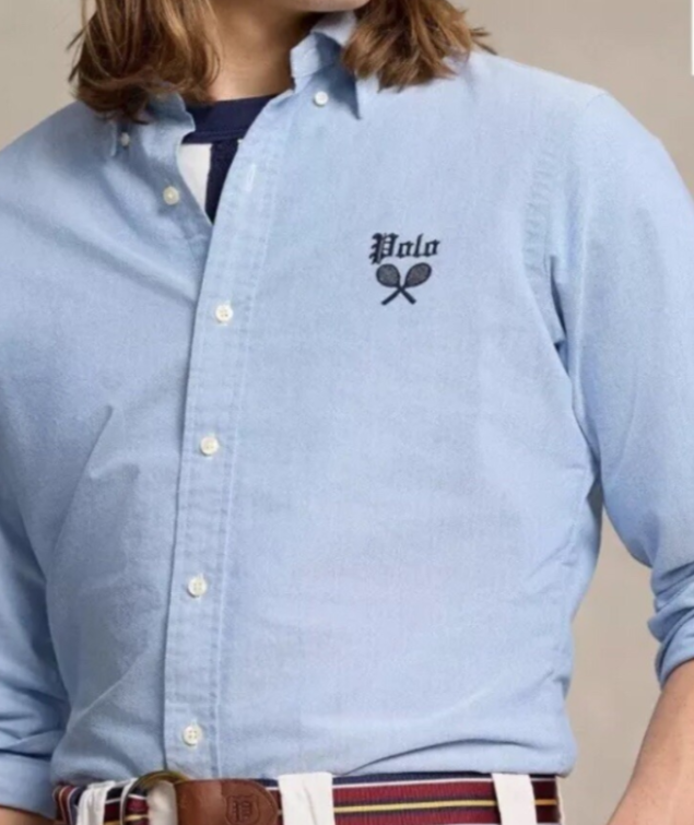 POLO Ralph Lauren Classic-Fit Embroidered Oxford Shirt MSRP $148