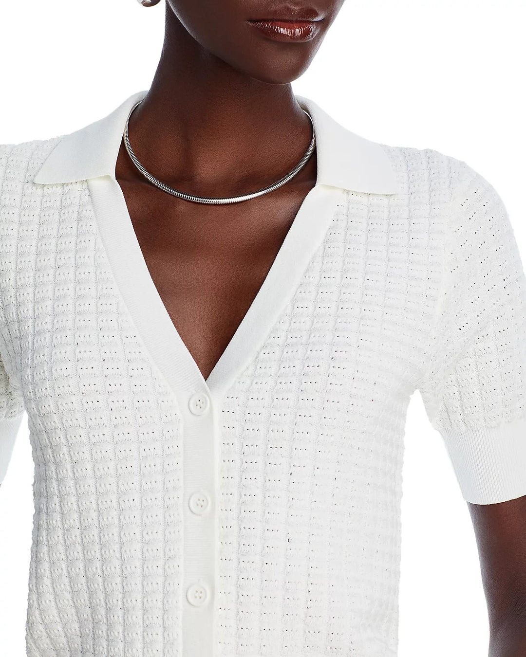 Essentiel Antwerp Knit Polo Top MSRP $195