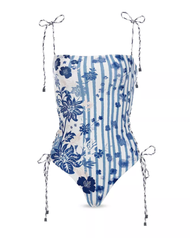 Agua Bendita Posh Batik Reversible One Piece Swimsuit MSRP $210