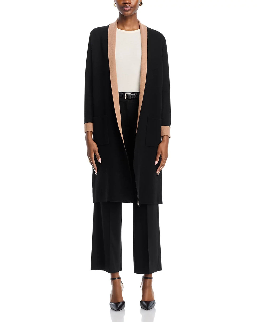 T Tahari Shawl Lapel Cardigan MSRP $128