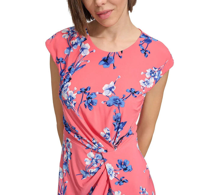 Tommy Hilfiger Wild Flower Twist-Front Dress MSRP $99