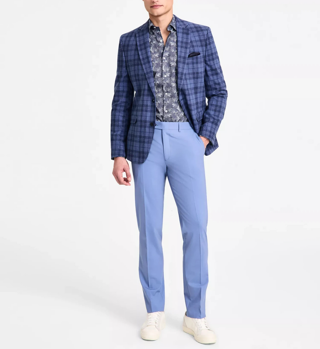 Bar III Men's Slim-Fit Plaid Sport Coat MSRP $295