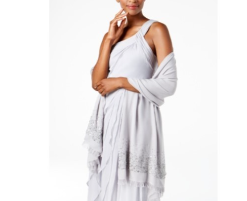 Adrianna Papell Women's Fringe Embellished Shawl MSRP $69