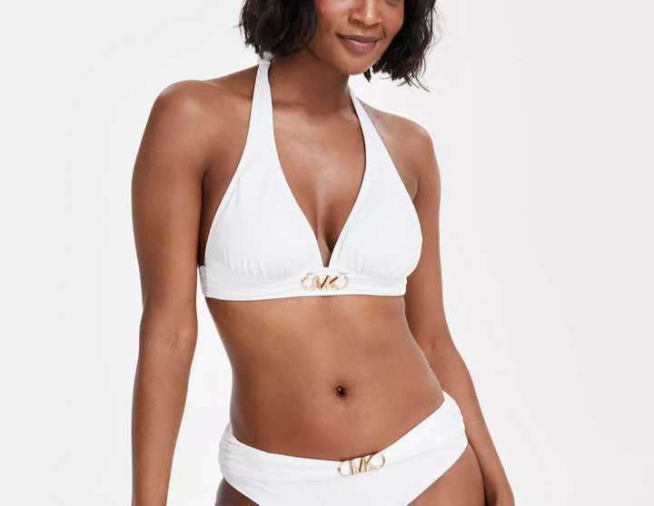 MICHAEL Michael Kors Halter Bikini Top MSRP $78